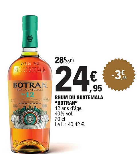 rhum du guatemala "botran"