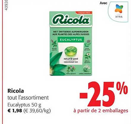 ricola tout l'assortiment