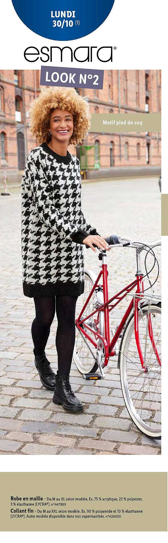 Robe En Maille, Collant Fin Esmara