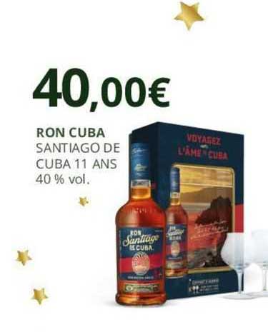 ron cuba santiago de cuba 11 ans 11 % vol.