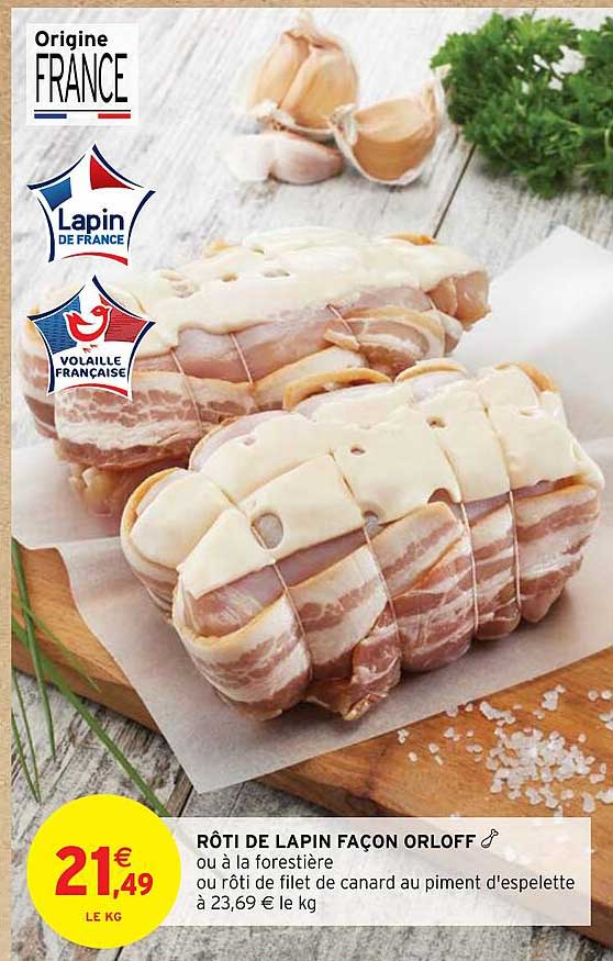 rôti de lapin façon orloff