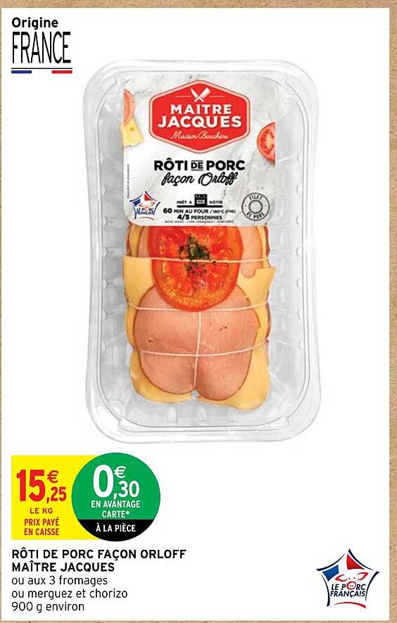 rôti de porc façon orloff maître jacques