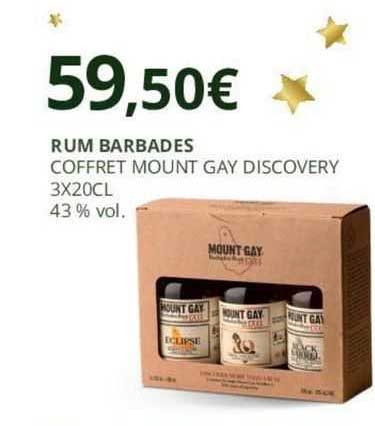 rum barbades coffret mount gay discovery