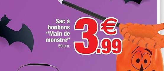 sac à bonbons "main de monstre"