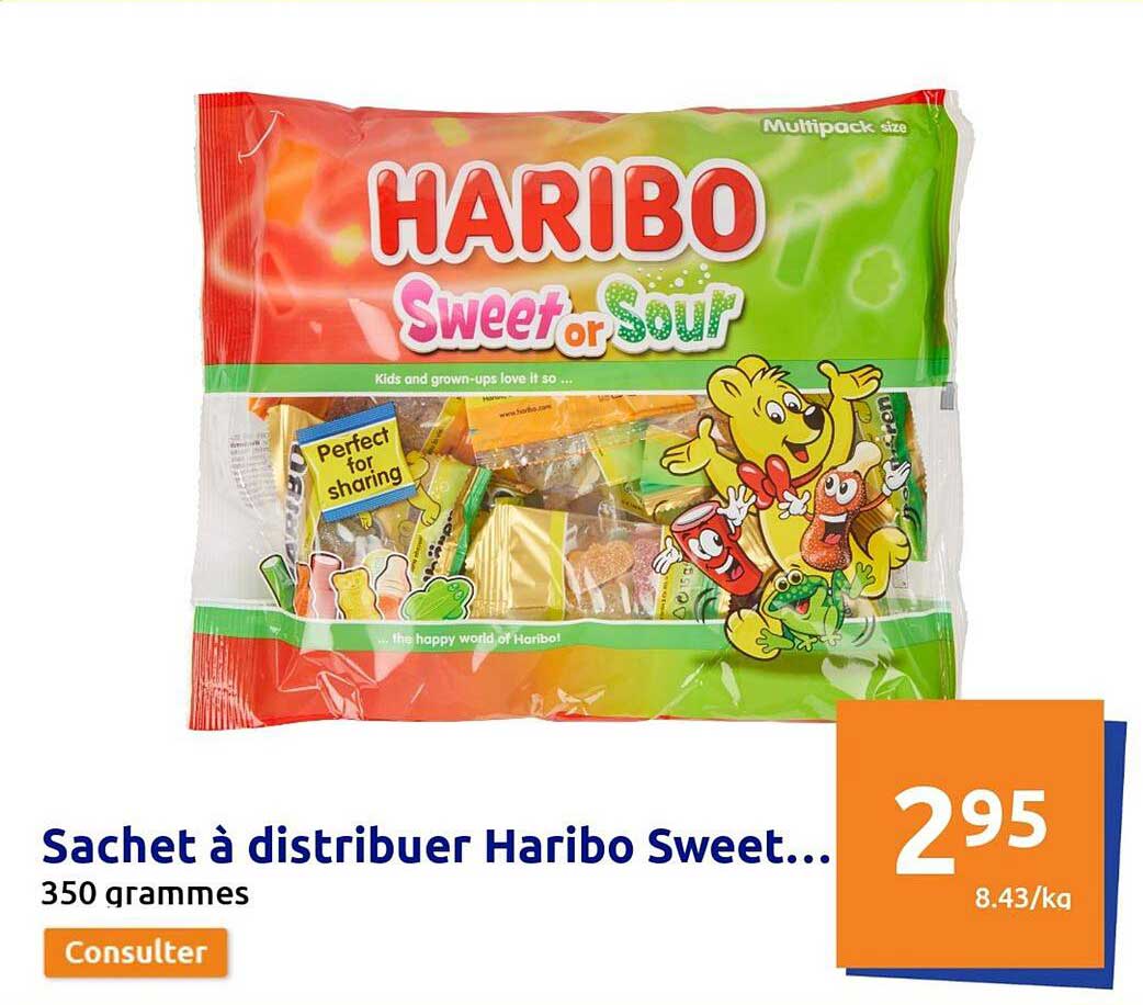 sachet à distribuer haribo sweet or sour