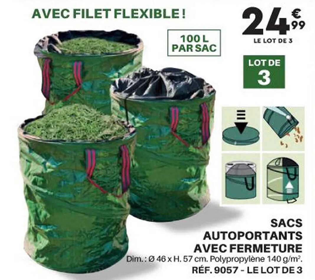 Sacs Autoportants Avec Fermeture