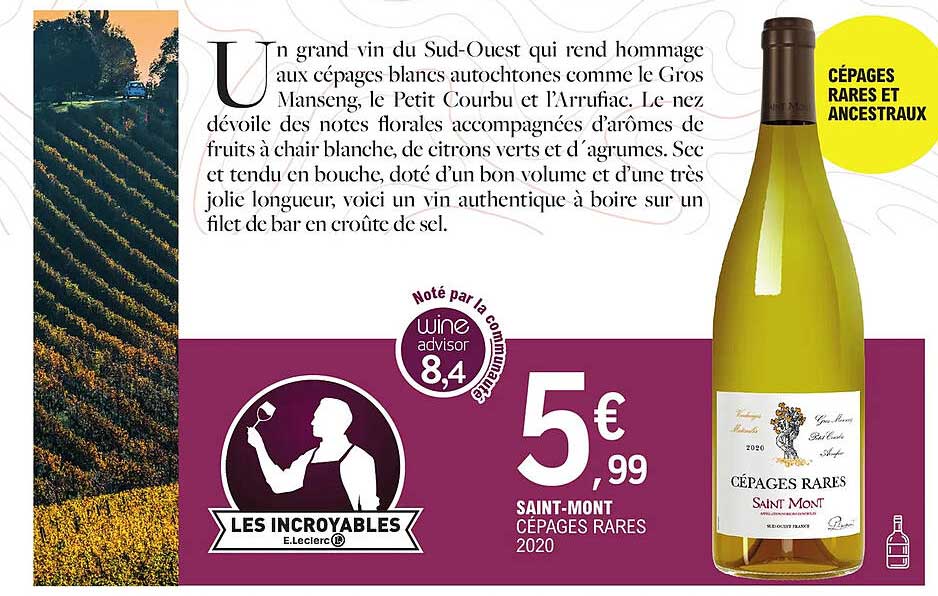 saint-mont cépages rares 2020