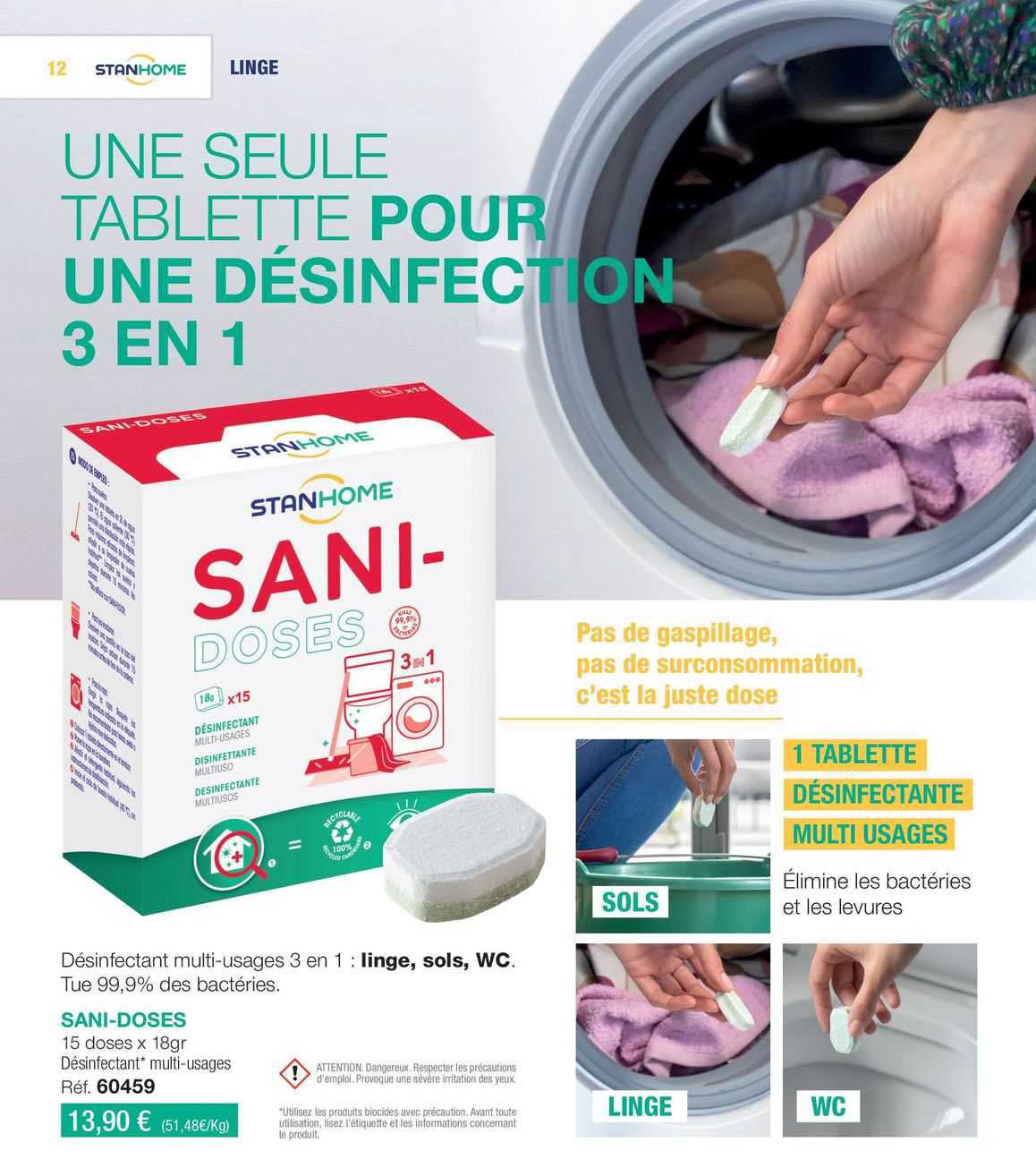 sani-doses desinfectant multi-usages