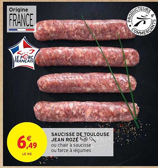 saucisse de toulouse jean rozé