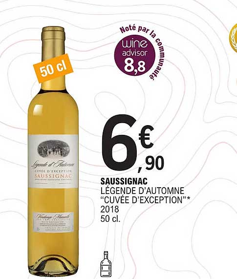 saussignac légende d'automne "cuvée d'exception" 2018