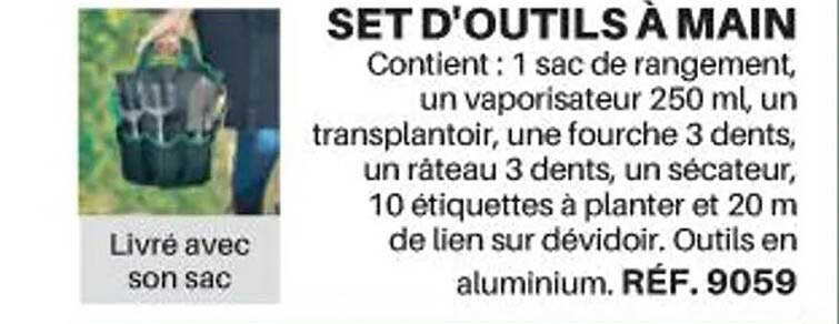 set d'outils à main