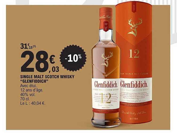 single malt scotch whisky "glenfiddich"