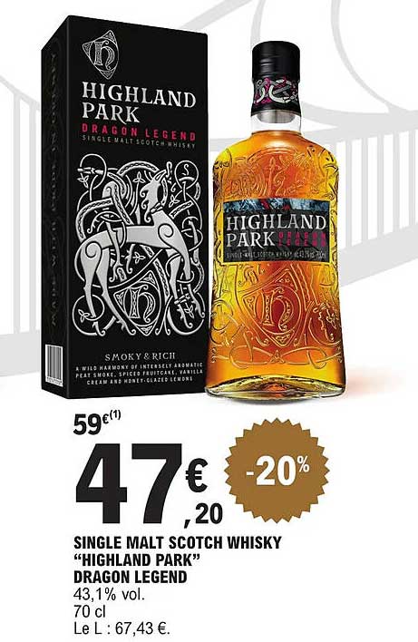 single malt scotch whisky "highland park" dragon legend