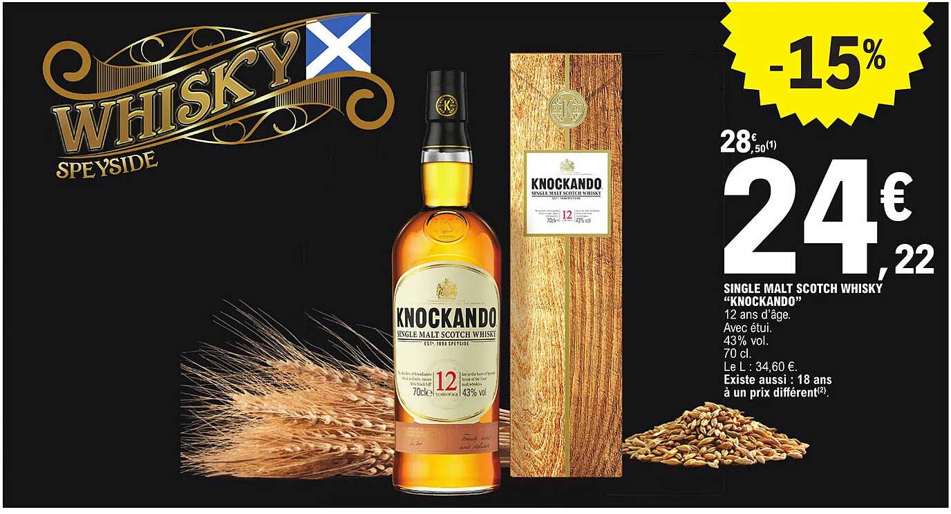 single malt scotch whisky "knockando"