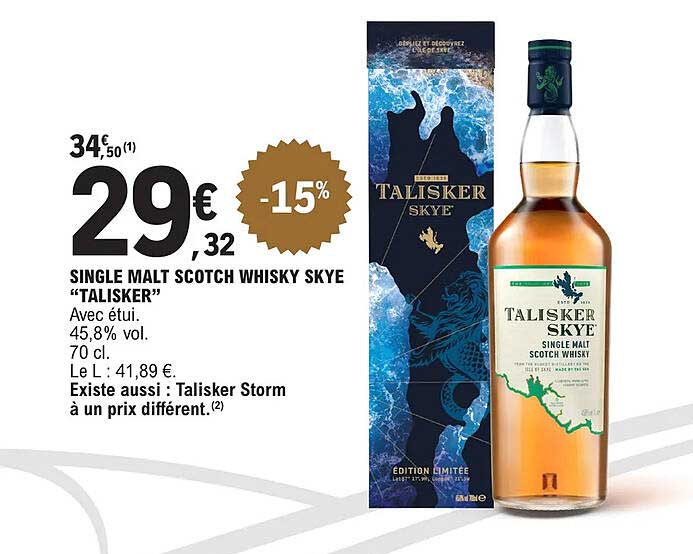 single malt scotch whisky skye "talisker"