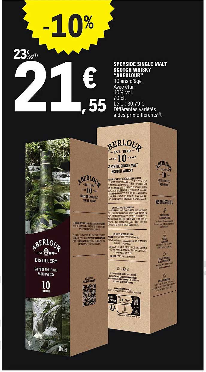 Speyside Single Malt Scotch Whisky "aberlour"