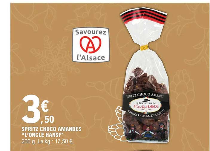 spritz choco amandes "l'oncle hansi"