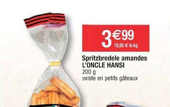 spritzbredele amandes l'oncle hansi