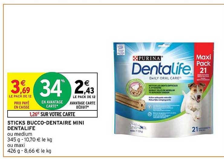 Sticks Bucco-dentaire Mini Dentalife