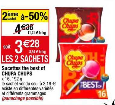 sucettes the best of chupa chups