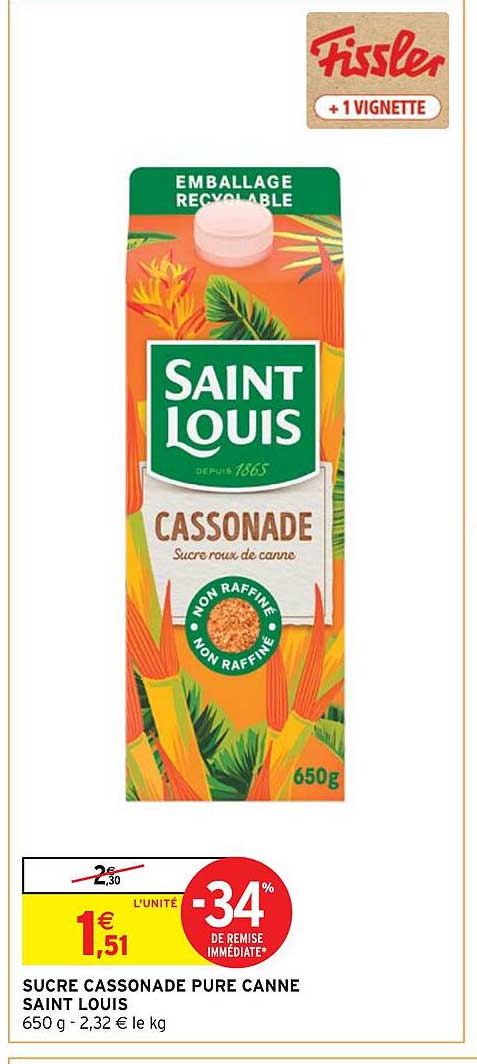 sucre cassonade pure canne saint louis