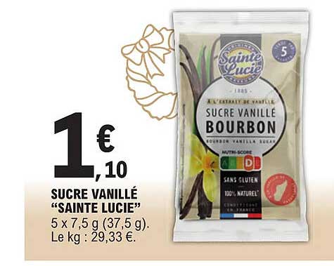 sucre vanillé "sainte lucie"