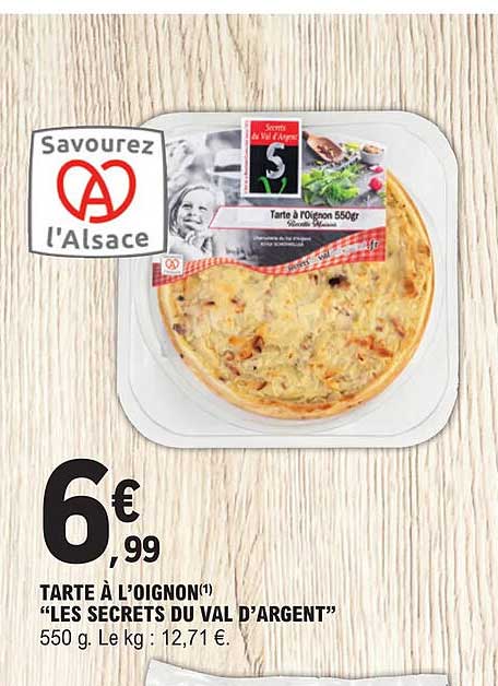 tarte à l'oignon "les secrets du val d'argent"