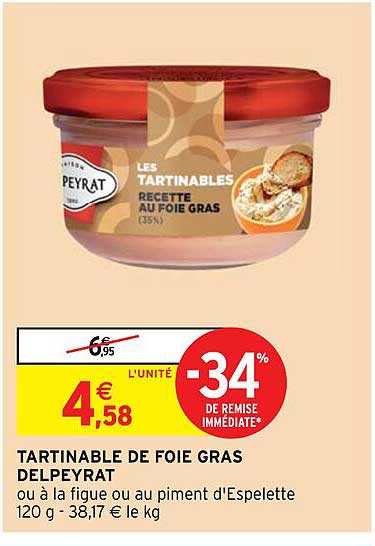 Tartinable De Foie Gras Delpeyrat -34% De Remise Immédiate