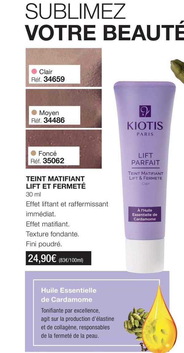teint matifiant lift et fermeté