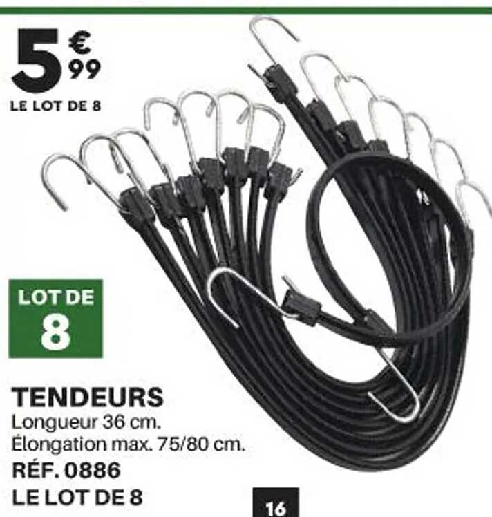 tendeurs longueur 36cm