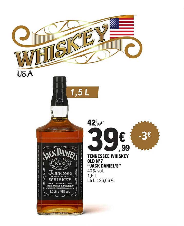 tennessee whiskey old n°7 "jack daniel's"