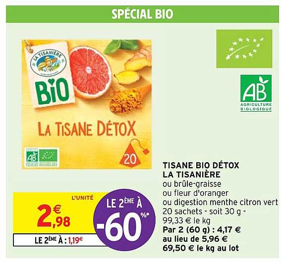 Tisane Bio Détox La Tisanière