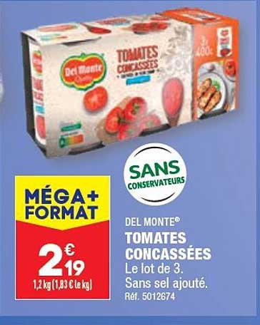 tomates concassées del monte