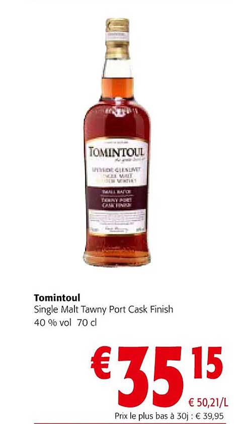 tomintoul single malt tawny port cask finish