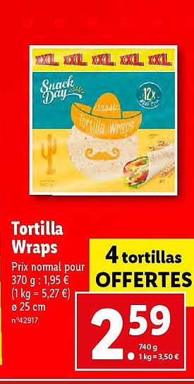 tortilla wraps snack day