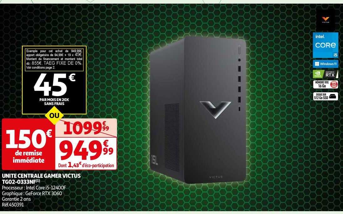 unité centrale gamer victus