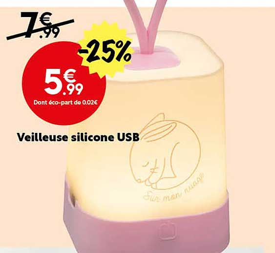 Veilleuse Silicone Usb