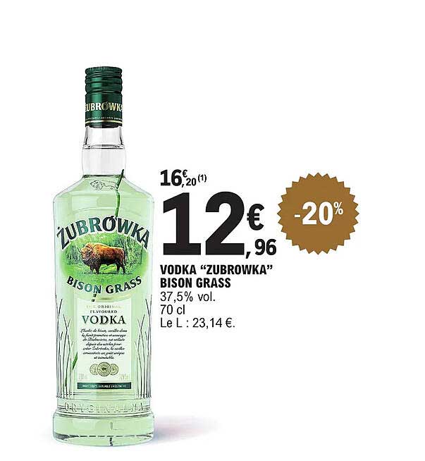 vodka "zubrowka" bison grass