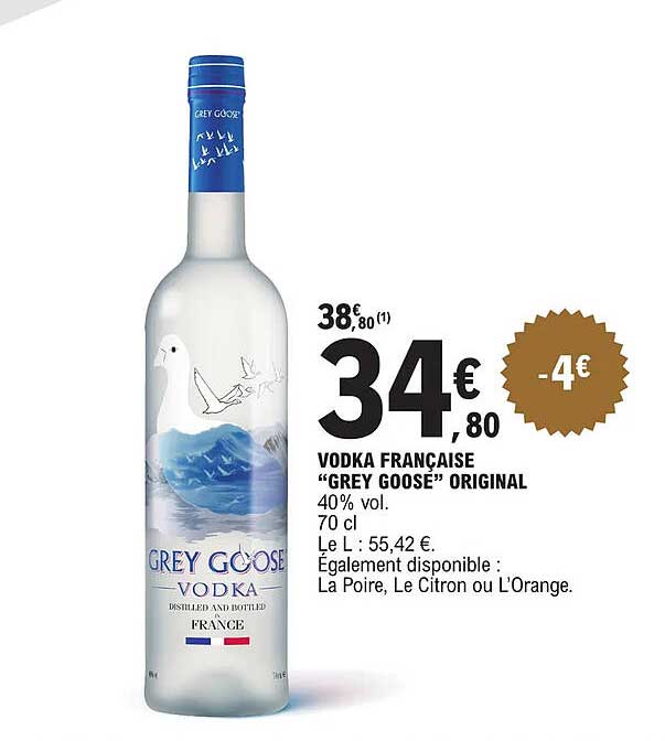 vodka française "grey goosé" original