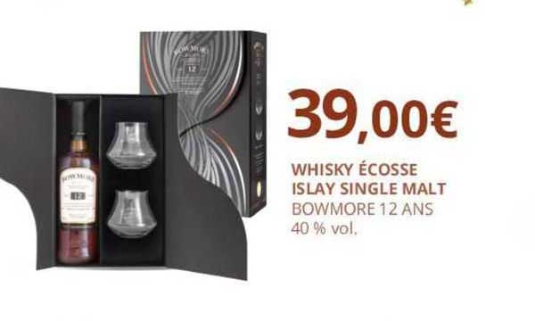 whisky écosse islay single malt bowmore 12 ans