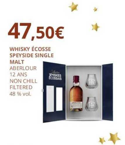 whisky écosse speyside single malt aberlour 12 ans non chill filtered