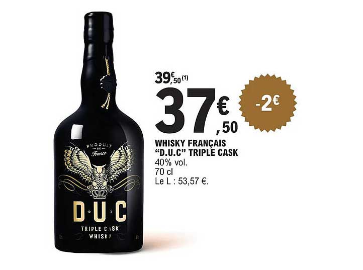 whisky français "d.u.c" triple cask