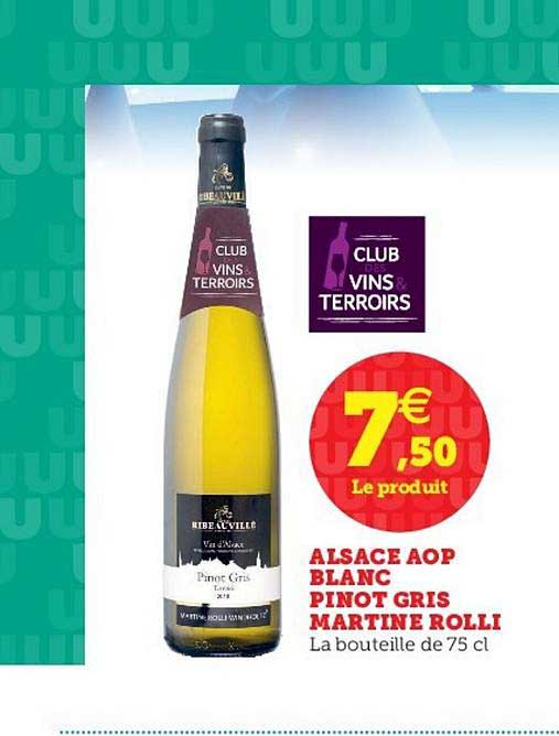 alsace aop blanc pinot gris martine rolli