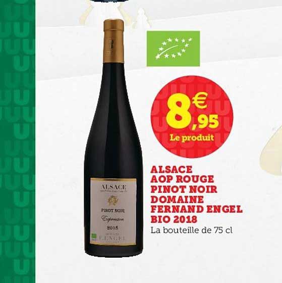 alsace aop rouge pinot noir domaine fernand engel bio 2018