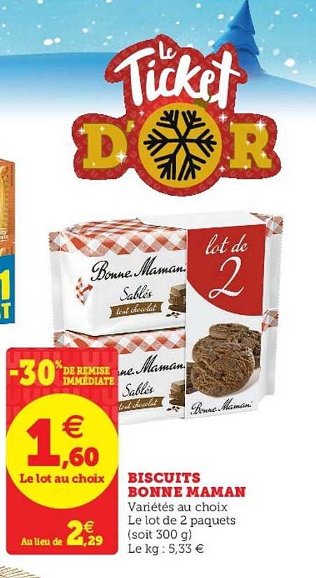 biscuits bonne maman