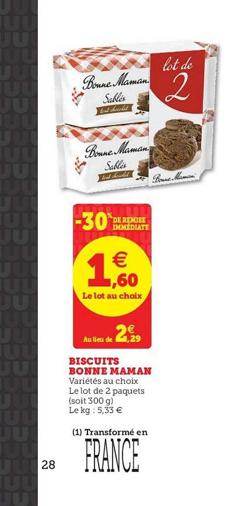 biscuits bonne maman