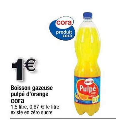 Boisson Gazeuse Pulpé D'orange Cora