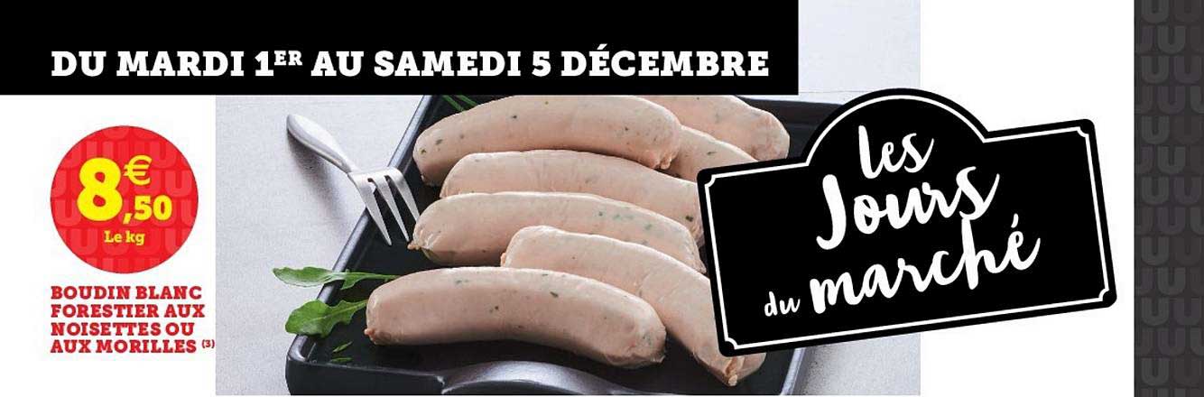 boudin blanc forestier aux noisettes ou aux morilles