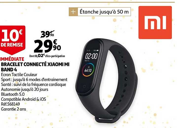 bracelet connecté xiaomi mi band 4