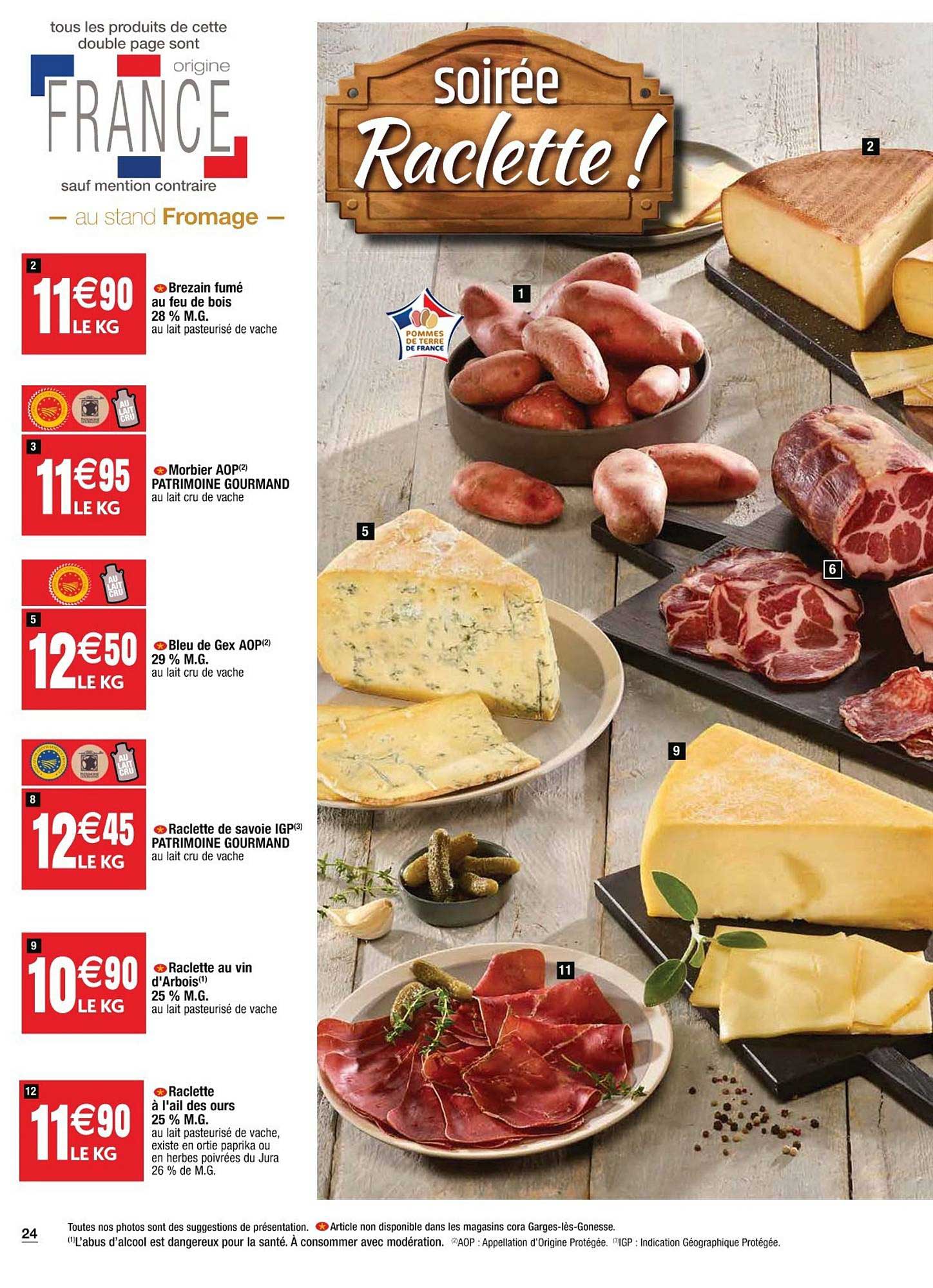 brézain fumé au feu de bois, morbier aop patrimoine gourmand, bleu de gex, raclette de savoie, raclette au vin d'arbois, raclette à l'ail des ours